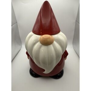 Harry and David Christmas Gnome Cookie Jar Ceramic Holiday Santa
